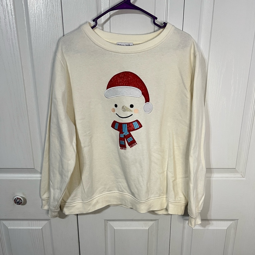 Rebecca Malone Snowman Sweatshirt size XL